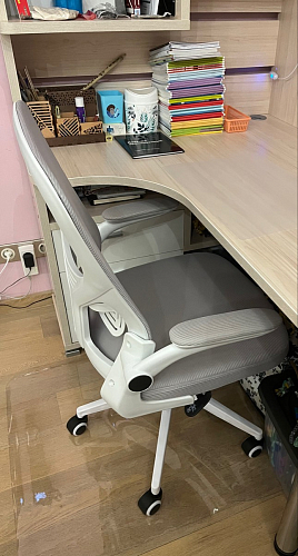 Компьютерное кресло Konfi gray / blue / white фото покупателя 186