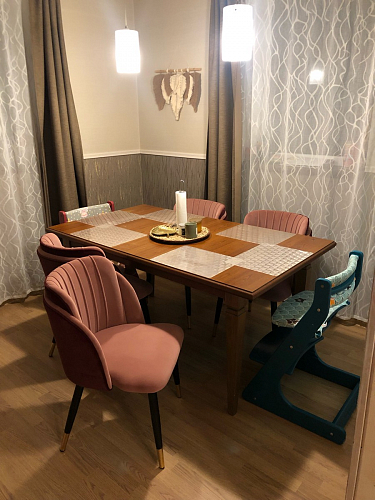 Стул на металлокаркасе Orly khaki / green фото покупателя 4