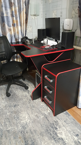 Тумба Ханна черная / красная - Уцененный экземпляр фото покупателя 132