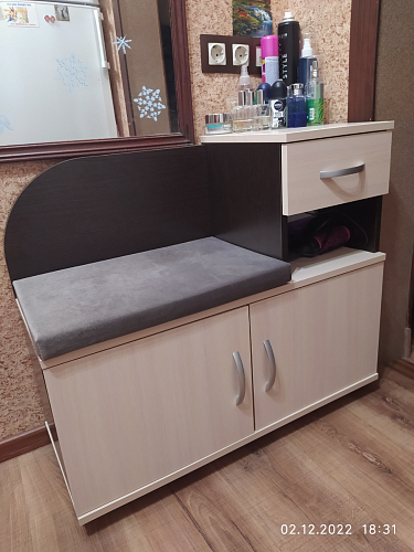 Обувница Аврора дуб млечный / венге фото покупателя 49