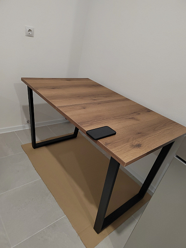 Деревянный стол Лота Лофт 120x75 дуб крафт табачный / черный матовый фото покупателя 889