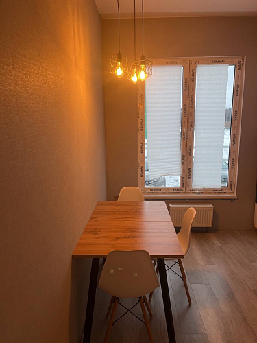 Стол Тринити Лофт 120 32 мм дуб галифакс табако / черный матовый фото покупателя 272