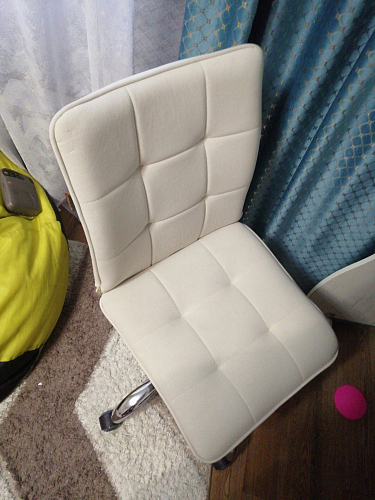 Компьютерное кресло One/Ван флок молочный 4 фото покупателя 52