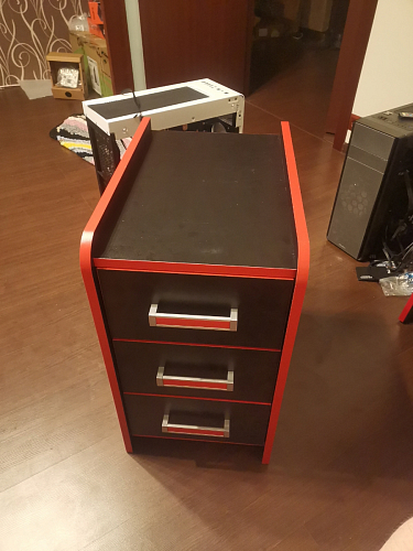 Тумба Ханна черная / красная  - Уцененный экземпляр фото покупателя 88