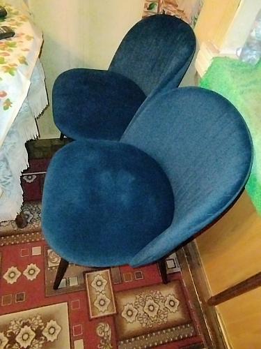 Стул на металлокаркасе Gabi 1 light purple / black фото покупателя 824