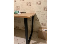 Стол Лота Лофт 140 25 мм черный матовый / бетон фото покупателя 879