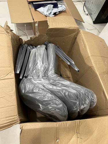 Стул на металлокаркасе Седа К латте / черный фото покупателя 138