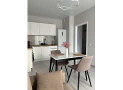 Стул на металлокаркасе Седа К крутящийся светло-серый  / белый фото покупателя 28