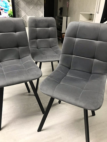 Стул на металлокаркасе Чилли черный / зеленый фото покупателя 764