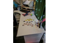 Письменный стол СПм-25 левый белый  - Уцененный экземпляр фото покупателя 60