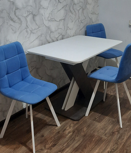 Стул на металлокаркасе Чилли зеленый / белый каркас фото покупателя 696