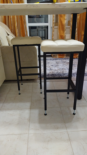 Барный стул Лофт катания лаванда / белый матовый фото покупателя 245