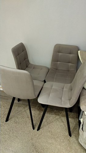 Стул на металлокаркасе Чилли зеленый / черный фото покупателя 1496