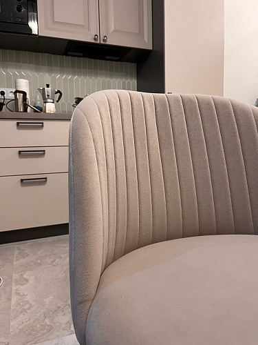 Стул на металлокаркасе Gabi 1 beige / black фото покупателя 489