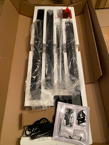 Компьютерный стол Маркос с механизмом подъема 120х75х75 орех кантри / белый фото покупателя 29