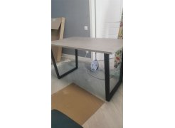 Стол Лота Лофт 140 25 мм черный матовый / бетон фото покупателя 159