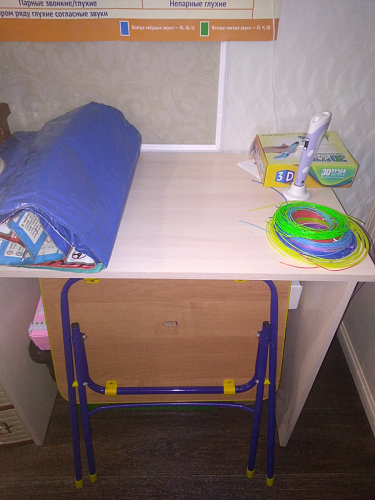 Стол письменный Kiwi дуб молочный  - Уцененный экземпляр фото покупателя 21