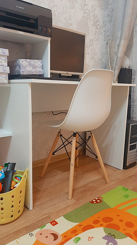 Стул Сindy Eames/Синди Имс мод. 001 yellow / natural фото покупателя 56