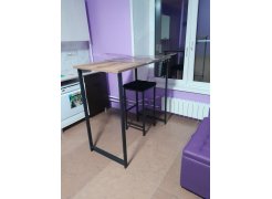 Барная стойка Дилан Лофт 120х60х90 бетон фото покупателя 191