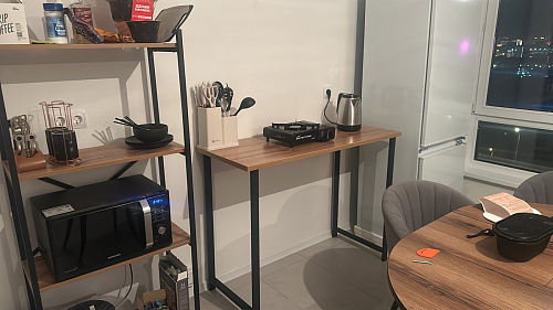 Барная стойка Дилан Лофт 120х40х90 бетон светлый фото покупателя 183