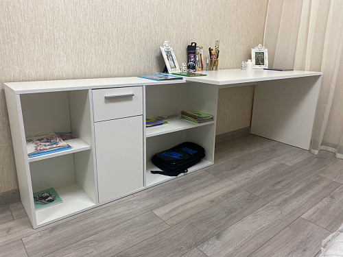 Письменный стол Лайт 03.245F белый гладкий 101 фото покупателя 134