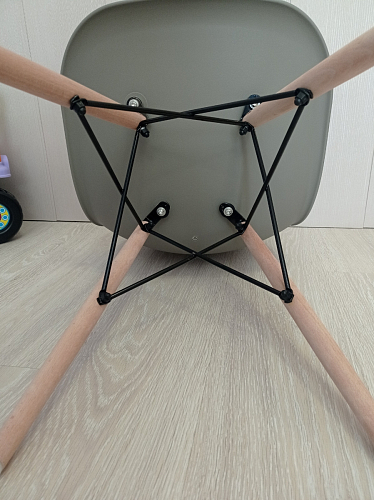 Стул Cindy Eames mod. 001 khaki / natural фото покупателя 349