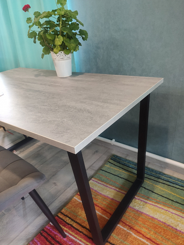 Деревянный стол Лота Лофт 120x75 дуб крафт табачный / черный матовый фото покупателя 530