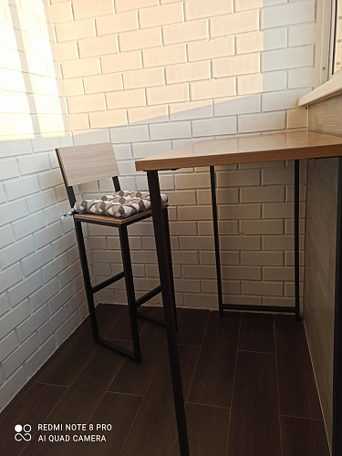 Барная стойка Дилан Лофт 120х60х110 бетон фото покупателя 114