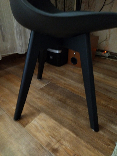 Деревянный стул Bonuss темно-серый / черное сидение / черный фото покупателя 106