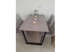 Стол Лота Лофт 140 25 мм юта / белый матовый фото покупателя 813