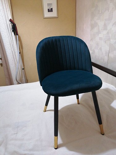 Стул на металлокаркасе Gabi latte / gold / black фото покупателя 912