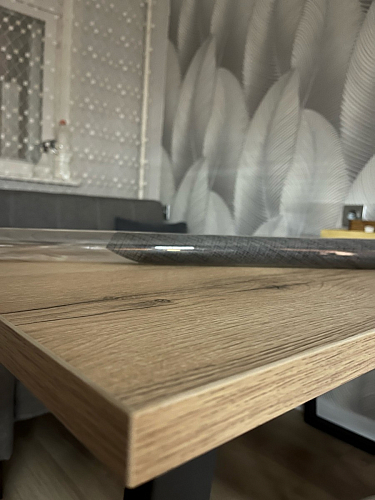 Стол Лота Лофт 140 25 мм черный матовый / бетон фото покупателя 582