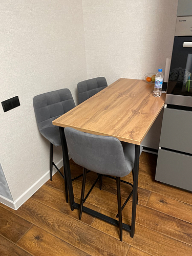 Барная стойка Дилан Лофт 120х60х90 бетон фото покупателя 153