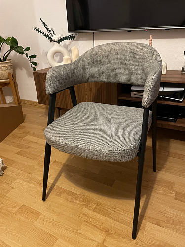 Стул на металлокаркасе Twin серый / черный фото покупателя 34