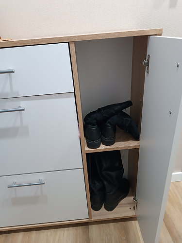 Обувница ТП-4 дуб сонома / белый  - Уцененный экземпляр фото покупателя 27