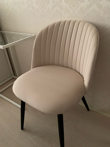 Стул на металлокаркасе Gabi 1 line light blue / black фото покупателя 49