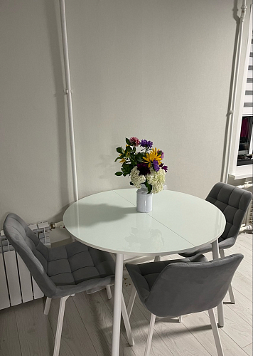 Стул на металлокаркасе Челси бежевый / белый каркас фото покупателя 199