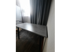 Стол Тринити Лофт 120 32 мм бетон / черный матовый фото покупателя 20