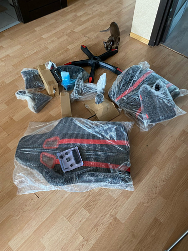 Компьютерное кресло Blok light blue / black фото покупателя 20