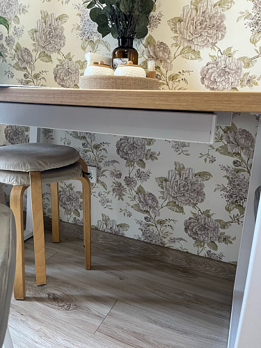 Деревянный стол Лота Лофт 120х75 белый матовый / дуб крафт золотой фото покупателя 291