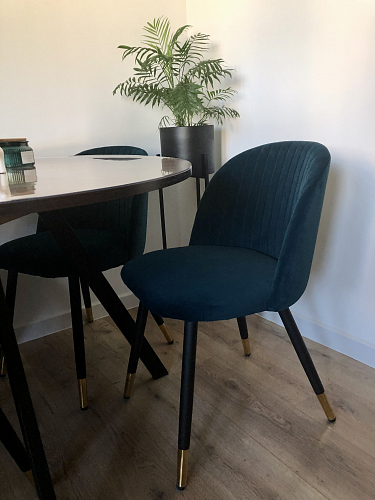 Стул на металлокаркасе Gabi 1 light purple / black фото покупателя 887