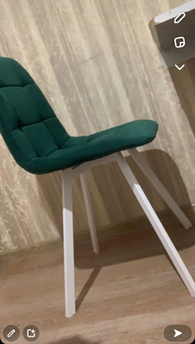 Стул на металлокаркасе Чилли бежевый / белый каркас фото покупателя 1084