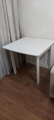 Стол обеденный раздвижной СтК4 дуб молочный фото покупателя 1