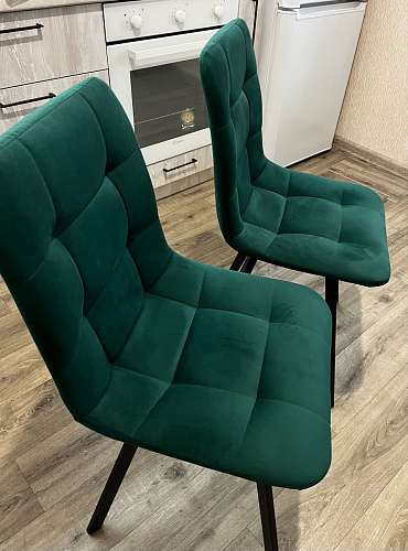 Стул на металлокаркасе Чилли бирюзовый / черный фото покупателя 1144