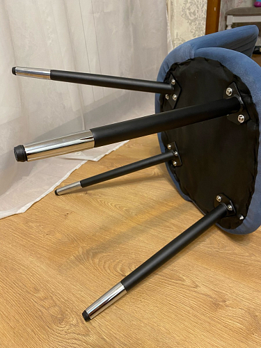 Стул на металлокаркасе Gabi 1 light purple / black / gold фото покупателя 280