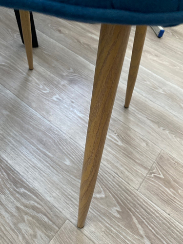 Стул на металлокаркасе Capri голубой фото покупателя 127