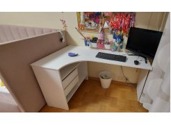 Письменный стол СПм-25 левый белый  - Уцененный экземпляр фото покупателя 15