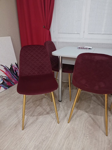 Стул на металлокаркасе Dabl 01 champagne / gold фото покупателя 159