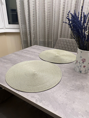 Стол Тринити Лофт 120 32 мм бетон / черный матовый фото покупателя 476