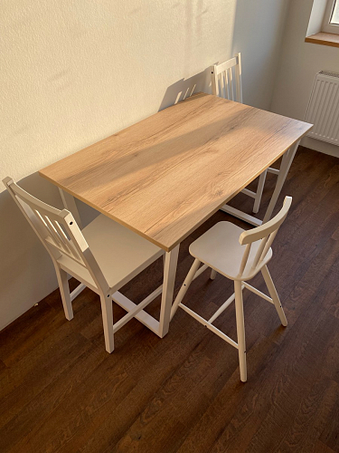 Стол Лота Лофт 120 32 мм бетон / черный матовый фото покупателя 525